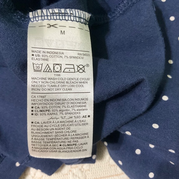 Old  Navy blue polka dots mini  dress ， size M - Picture 4 of 4
